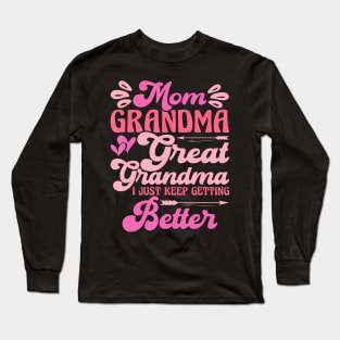 Mom Grandma Great Grandma Trending Mother'S Day Long Sleeve T-Shirt